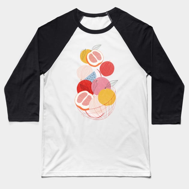 fruit basket Baseball T-Shirt by Elbuenlimon